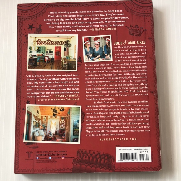 Junk Gypsy Designing Life Amie Jolie Sikes Softcover Book 2016 Like New - Picture 2 of 3